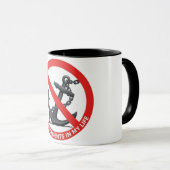 Mug Pas de liens dans ma vie (Devant droit)