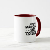 Mug Pas de mandillon de Soy, Soy Obediente (Devant droit)
