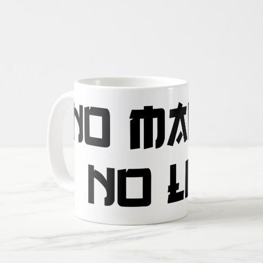 MUG PAS DE MANGA PAS DE VIE (Devant gauche)