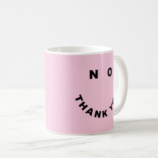 Mug Pas de Merci drôle offensive dire (Devant droit)