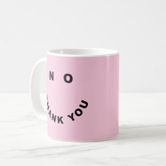 Mug Pas de Merci drôle offensive dire (Devant gauche)