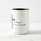 Mug Pas De Paix. Connaître abandonner Christian (Centre)