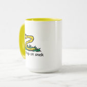Mug Pas de pas sur les mèmes de snek parodie de Gadsde (Devant gauche)