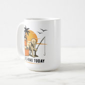 Mug Pas de pêche aujourd'hui Stickman de pêche triste (Devant gauche)