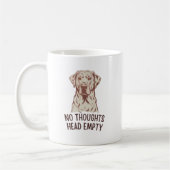Mug Pas de pensées Tête vide Labrador (Gauche)