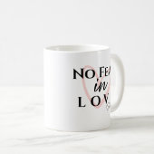 Mug Pas de Peur dans l'Amour (Devant droit)