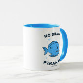 Mug Pas de Piranha dramatique (Devant droit)