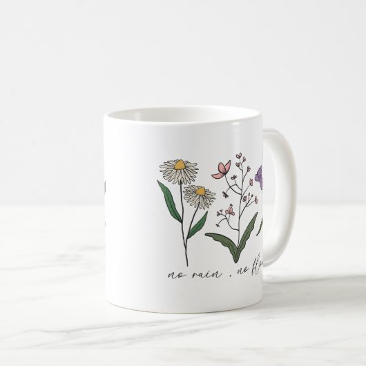 Mug Pas de pluie Pas de fleurs (Devant droit)