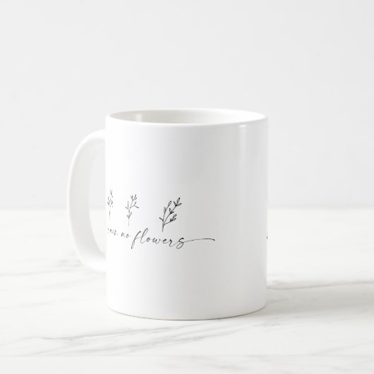 Mug Pas de pluie Pas de fleurs (Devant gauche)