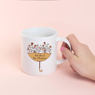 Mug Pas de pluie, pas de fleurs, parapluie Fleur sauva