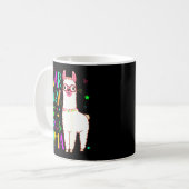 Mug Pas de Prob Llama Funny Enseignant Test d'examen J (Devant gauche)
