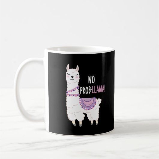 Mug Pas de problème Llama (Gauche)