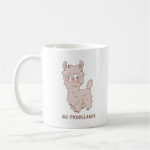 Mug Pas de problème Llama rose mignonne (Gauche)