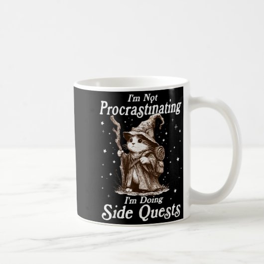 Mug Pas de procrastination en faisant des quêtes secon (Droite)