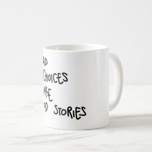 Mug Pas de risque d'histoire. (Devant droit)