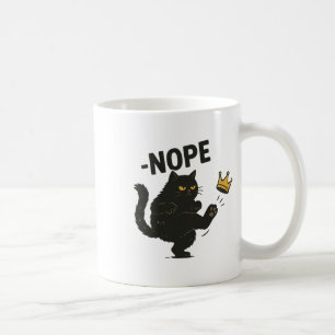 Mug Pas De Rois En Amérique Chat Noir Drôle Mème Polit