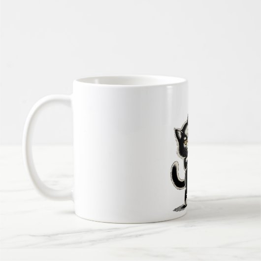 Mug Pas de rois en Amérique Colère de chat (Gauche)