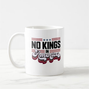 Mug Pas de rois en Amérique conception patriotique USA
