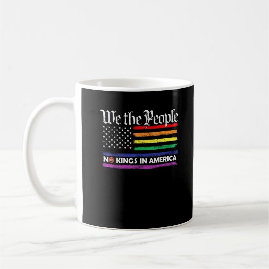 Mug Pas de rois en Amérique Création de design créatif (Gauche)