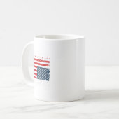 Mug Pas De Rois En Amérique Distress Drapeau À L'Arriè (Devant gauche)