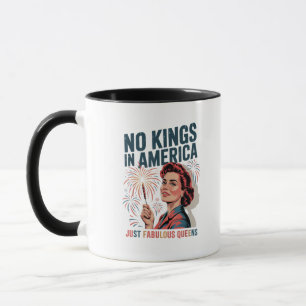 Mug Pas de rois en Amérique, juste la fierté des reine