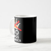 Mug Pas de rois en Amérique Nous ne faisons pas de roi (Devant gauche)