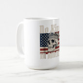 Mug pas de rois en amérique Skull drapeau américain (Devant gauche)