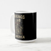 Mug Pas de rois en Amérique Squelette (Devant gauche)