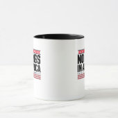 Mug Pas de rois en Amérique USA Design Gras (Centre)