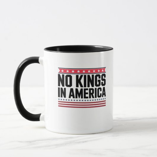 Mug Pas de rois en Amérique USA Design Gras (Gauche)