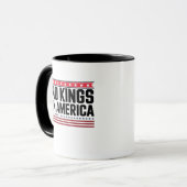 Mug Pas de rois en Amérique USA Design Gras (Devant gauche)
