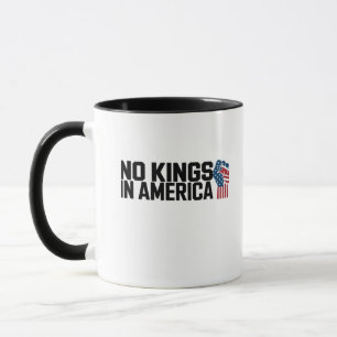 Mug Pas de rois en Amérique USA Graphique vintage