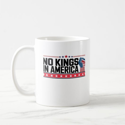 Mug Pas de rois en Amérique USA Minimal Clean (Gauche)