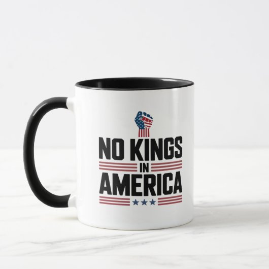 Mug Pas de rois en Amérique USA Rétro Classique (Gauche)