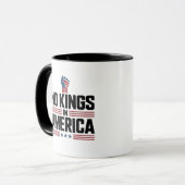 Mug Pas de rois en Amérique USA Rétro Classique (Devant gauche)