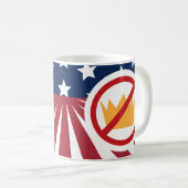 Mug PAS DE ROIS ! Le drapeau anti-Trump (Devant droit)