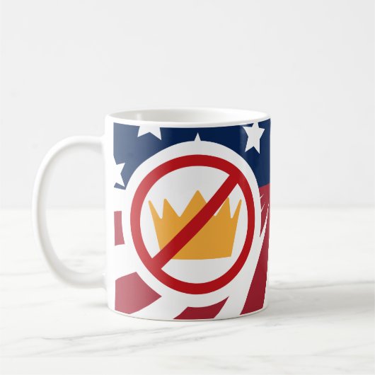 Mug PAS DE ROIS ! Le drapeau anti-Trump (Gauche)