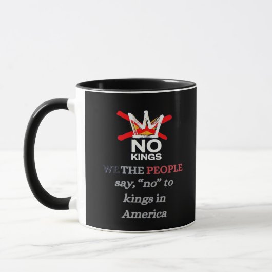 Mug Pas de rois Nous le Peuple Style Classique Liberté (Gauche)