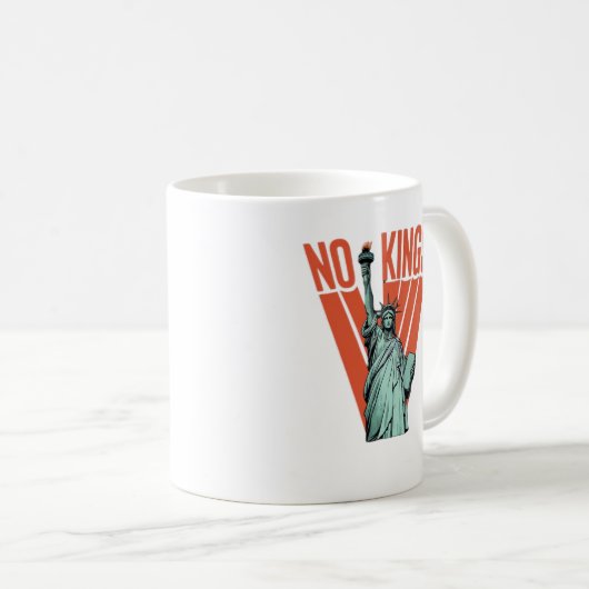 Mug Pas de rois Statue de protestation Classique améri (Devant droit)