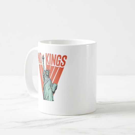 Mug Pas de rois Statue de protestation Classique améri (Devant gauche)