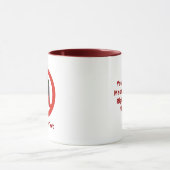 Mug Pas de signe à demi-tour (Centre)