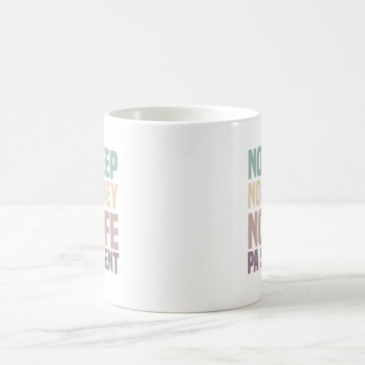 Mug Pas de sommeil Pas d'argent Pas d'assistant de méd (Centre)