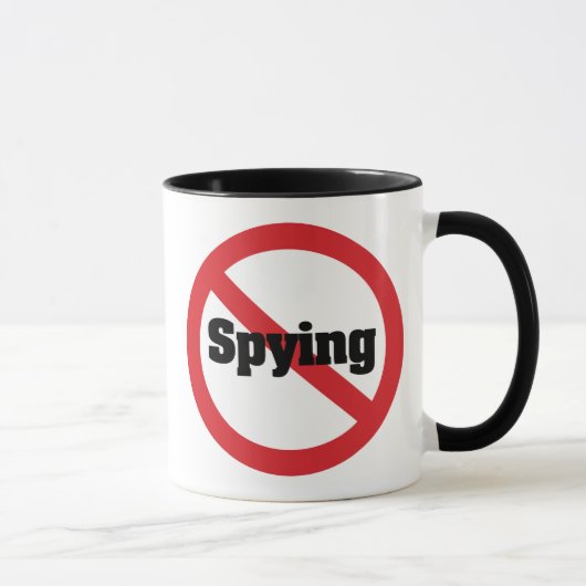 Mug Pas de surveillance Big Brother par le NSA 1984 (Droite)