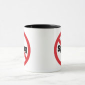 Mug Pas de surveillance Big Brother par le NSA 1984 (Centre)