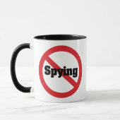 Mug Pas de surveillance Big Brother par le NSA 1984 (Gauche)