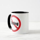 Mug Pas de surveillance Big Brother par le NSA 1984 (Devant gauche)