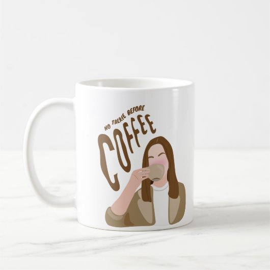 Mug Pas de tarte avant le café (Gauche)