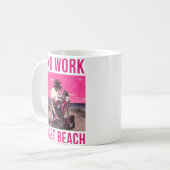 Mug Pas de travail, juste la plage (Devant gauche)