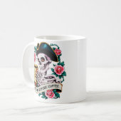 Mug Pas de vie avant le café Drôle Skeleton (Devant gauche)