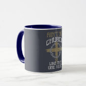 Mug Pas d'église comme celle que j'ai eu design de tex (Devant gauche)